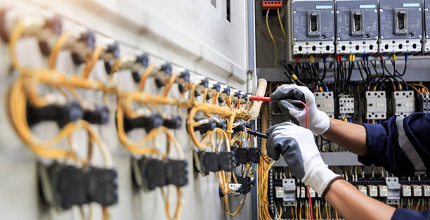 Professional Electrician technician working in Cana, VA
